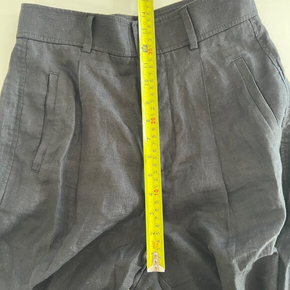 Everlane The Linen Way-High Drape Pant / wide leg trousers / black / size 2 - Picture 6 of 11